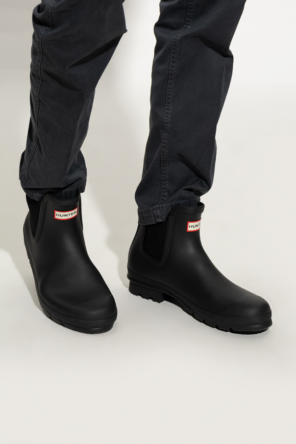 Hunter chelsea clearance rain boots mens